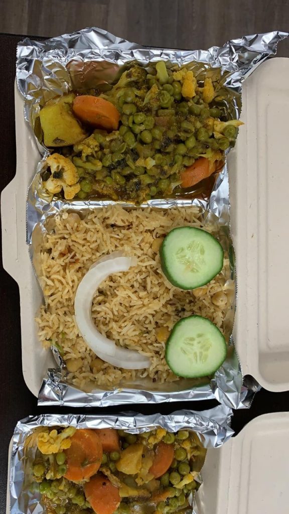 picture of brown rice and vegetables